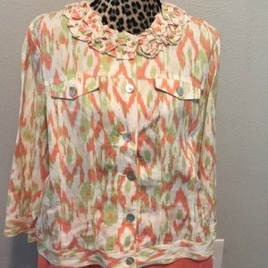 Linen top/light weight jacket